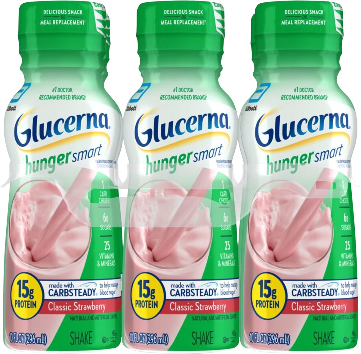 slide 5 of 5, Glucerna Hunger Smart Creamy Strawberry Shake, 6 ct; 10 fl oz