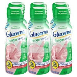 Glucerna Hunger Smart Classic Strawberry Shake Bottle 6 ea