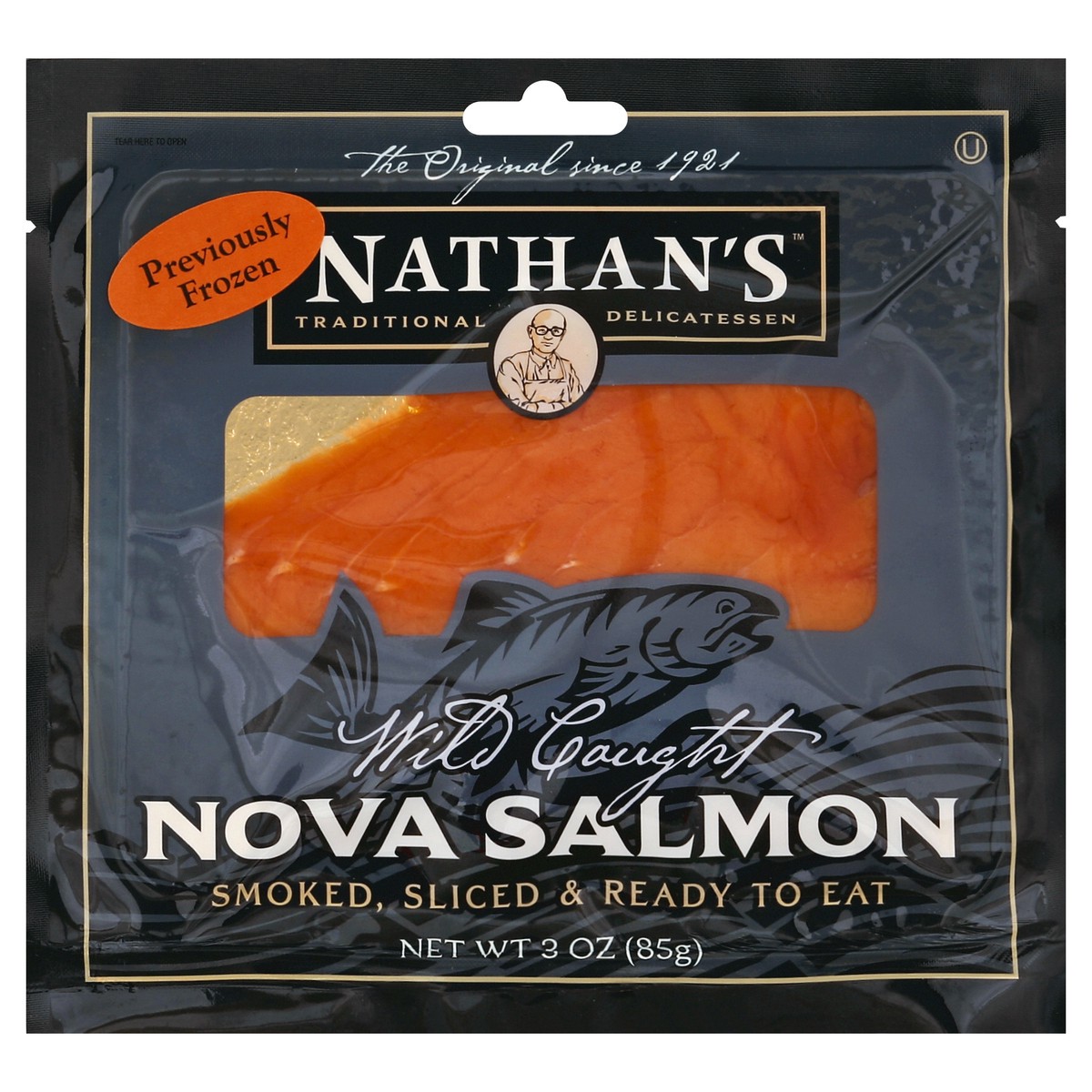 slide 2 of 3, Nathan's Famous Salmon 3 oz, 3 oz