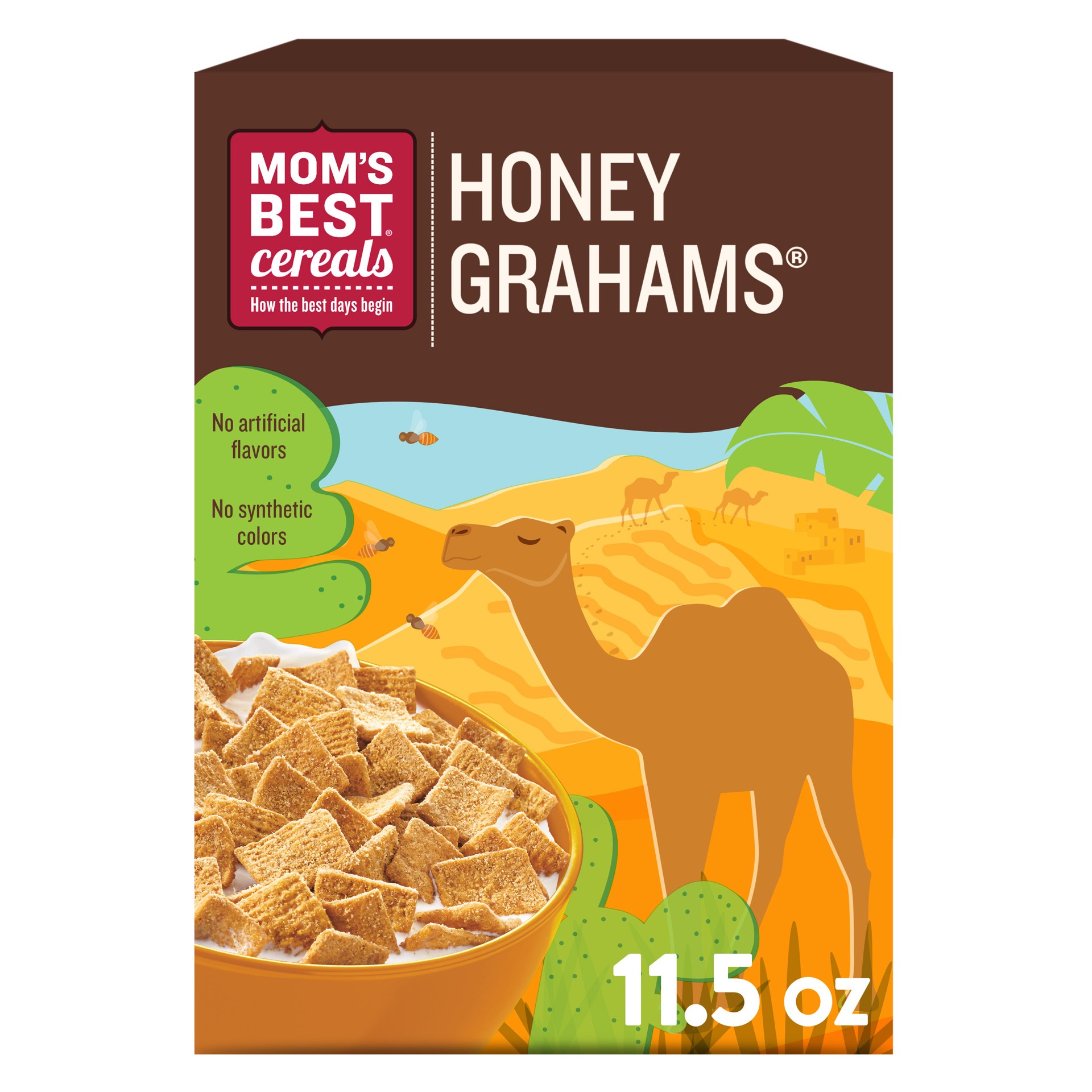 slide 1 of 5, MOM's Best Cereals Mom's Best Honey Grahams Breakfast Cereal, 11.5 OZ Box, 11.5 oz