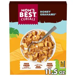 MOM's Best Cereals Mom’s Best Honey Grahams – Whole Grain Breakfast Cereal Made with Real Honey, 11.5 oz Box