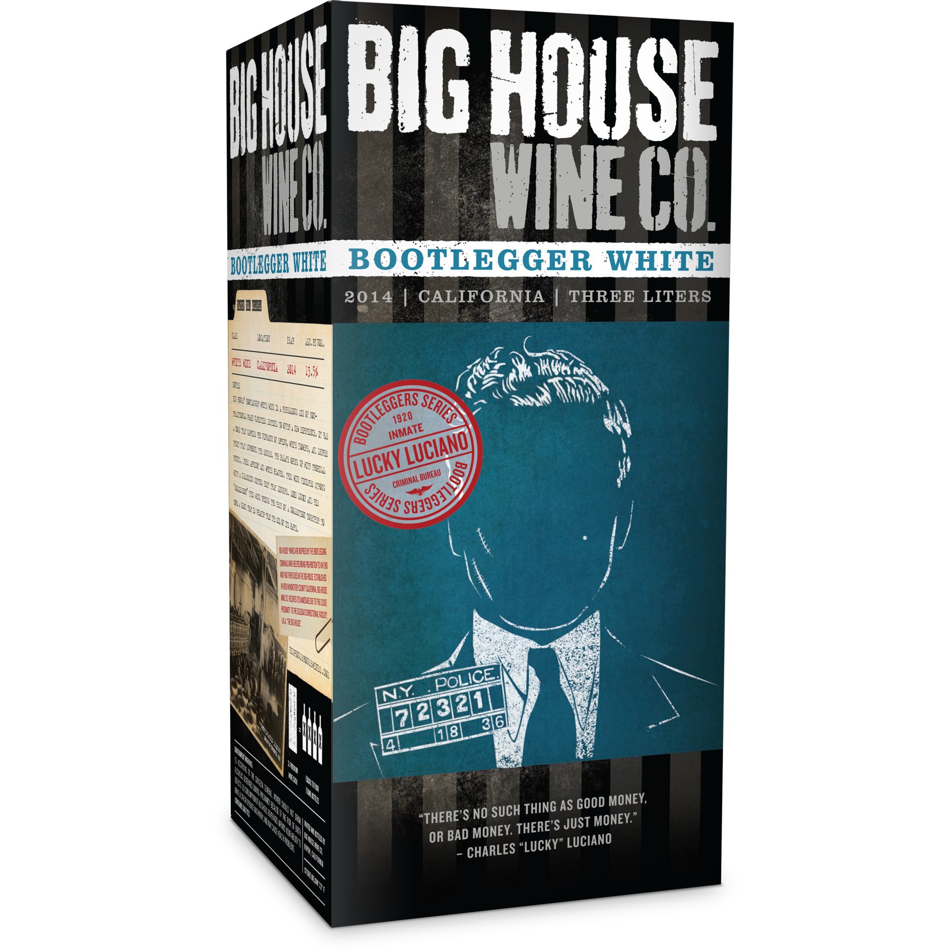 slide 1 of 2, Big House White Wine, 3000 ml