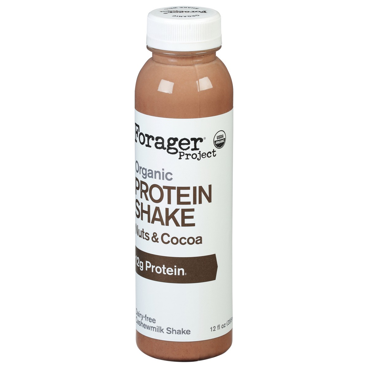 slide 4 of 9, Forager Project Organic Nuts & Cocoa Protein Shake 12 fl oz, 12 fl oz