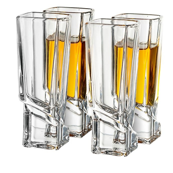 slide 2 of 5, JoyJolt Carre Shot Glasses, 4 ct