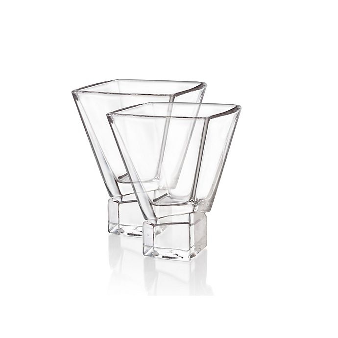 slide 2 of 4, JoyJolt Carre Martini Glasses, 2 ct