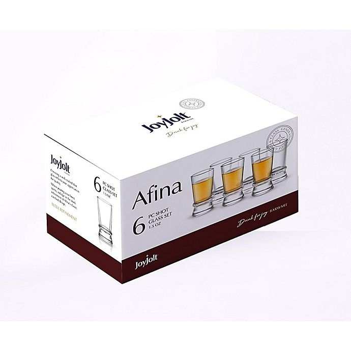 slide 4 of 5, JoyJolt Afina Shot Glasses, 12 ct