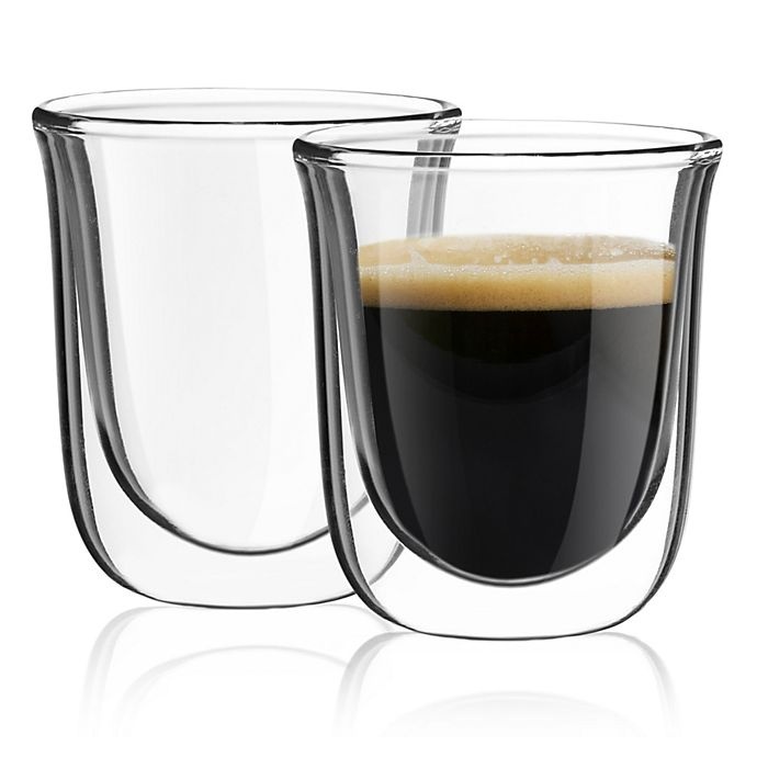 slide 3 of 7, JoyJolt Joy Jolt Javaah Double Wall Espresso Glass, 4 ct