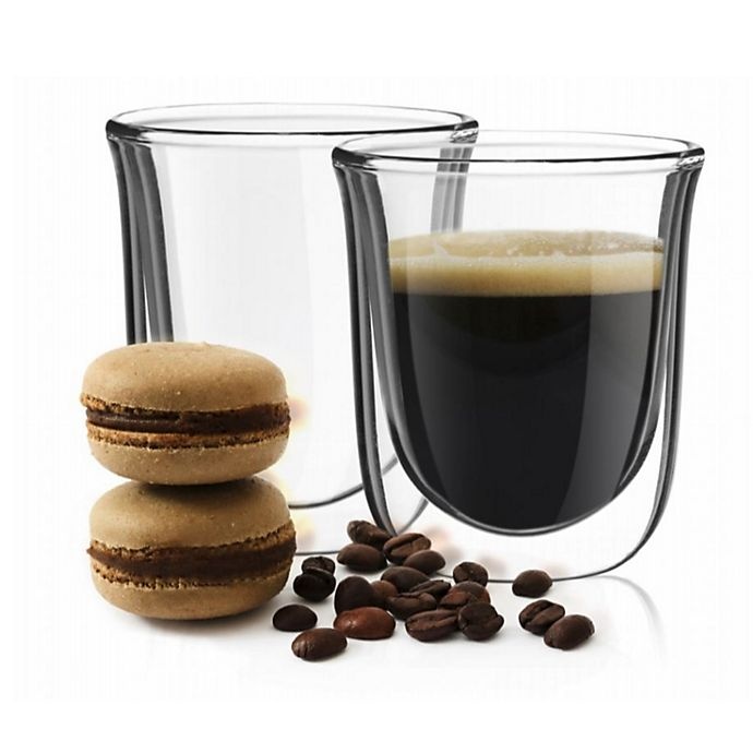 slide 5 of 7, JoyJolt Joy Jolt Javaah Double Wall Espresso Glass, 4 ct