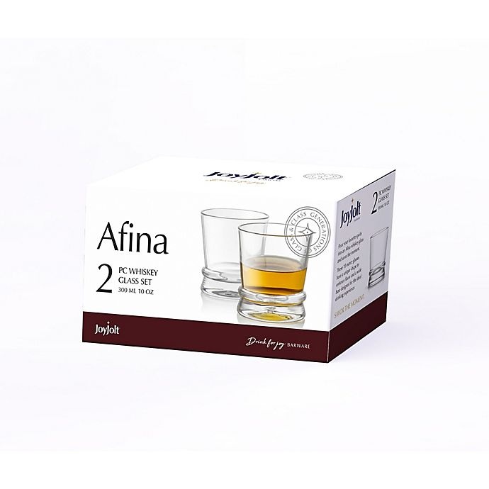 slide 5 of 6, JoyJolt Afina Whiskey Glasses, 4 ct