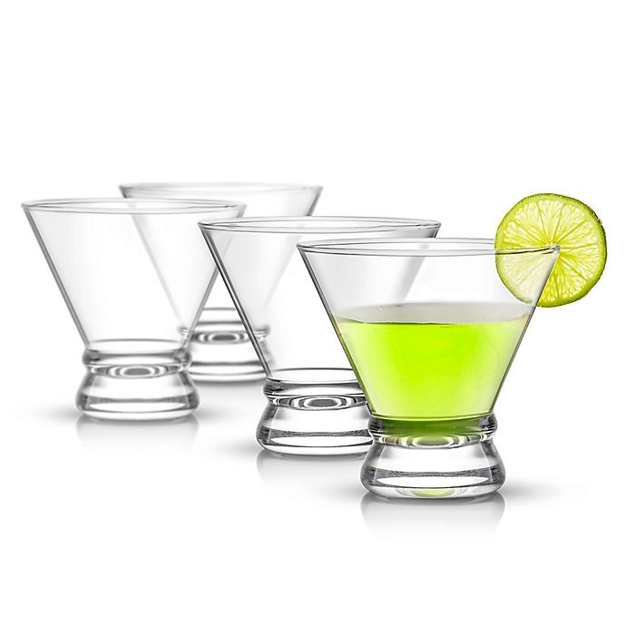 slide 4 of 6, JoyJolt Afina Stemless Martini Glasses, 8 ct