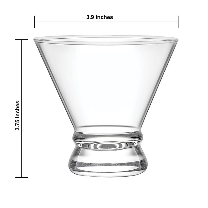 slide 2 of 6, JoyJolt Afina Stemless Martini Glasses, 8 ct