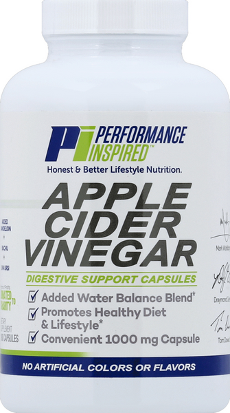 slide 1 of 1, Performance Inspired Nutrition Apple Cider Vinegar Capsules, 180 ct