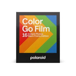 Polaroid Go Black Frame Film - Double Pack: Instant Camera Film, ISO 600, 8 Exposures per Roll