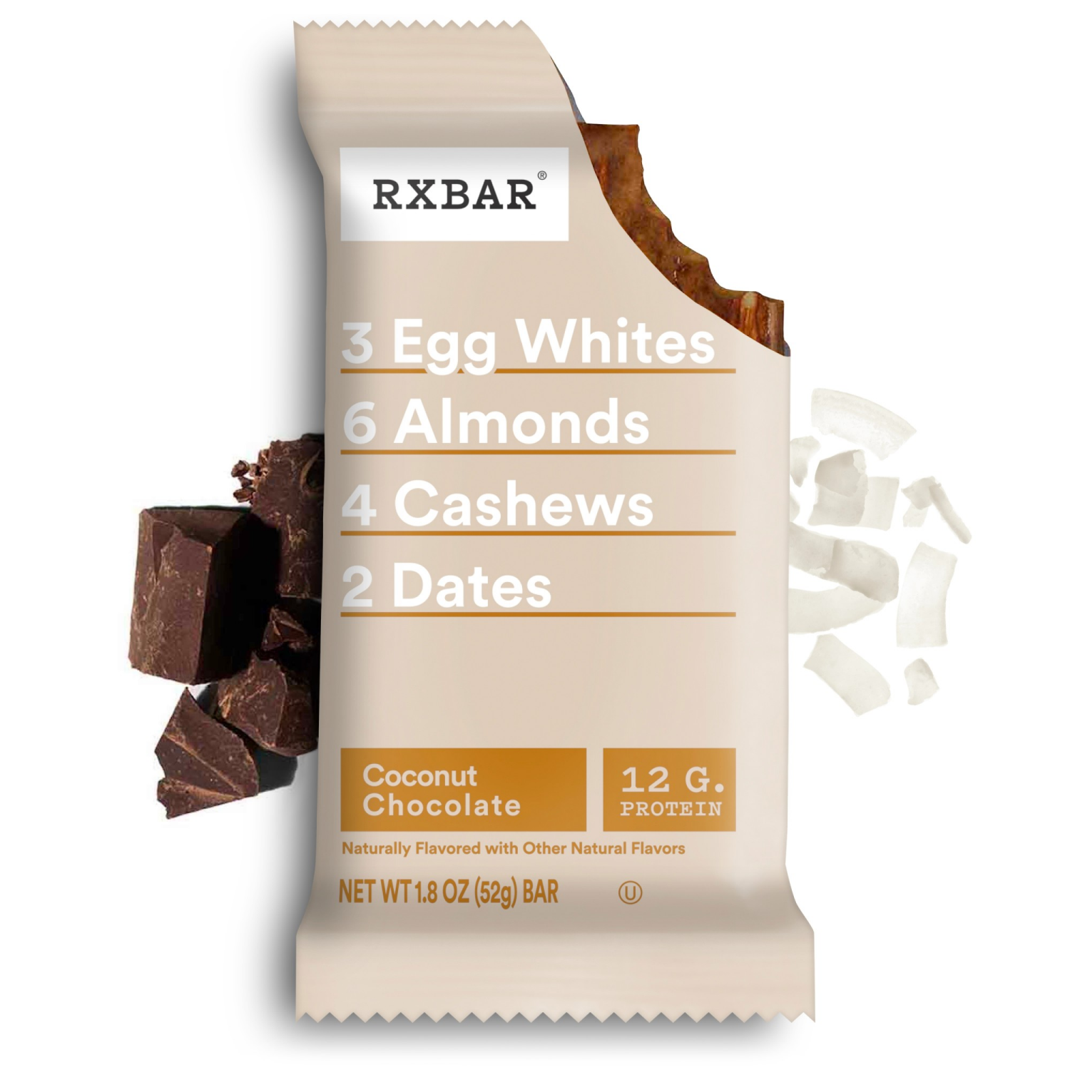 slide 6 of 8, RXBAR Coconut Chocolate Protein Bars, 5 ct