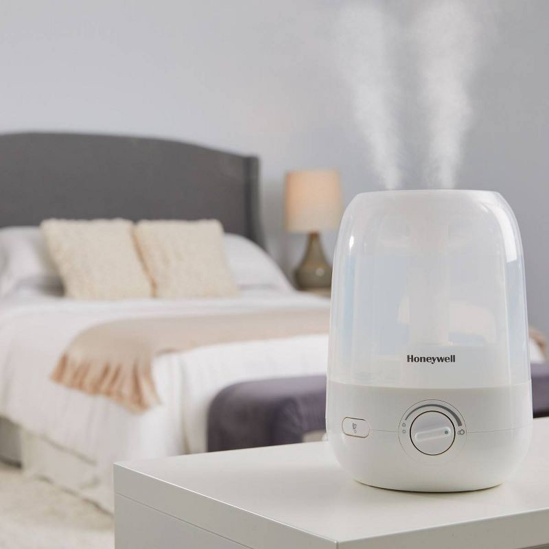 slide 7 of 7, Honeywell Ultrasonic Egg Humidifier HUL545W: Cool Mist, Aromatherapy, No Filter, 36-Hour Run, 300-500 sq. ft. Room, 1 ct