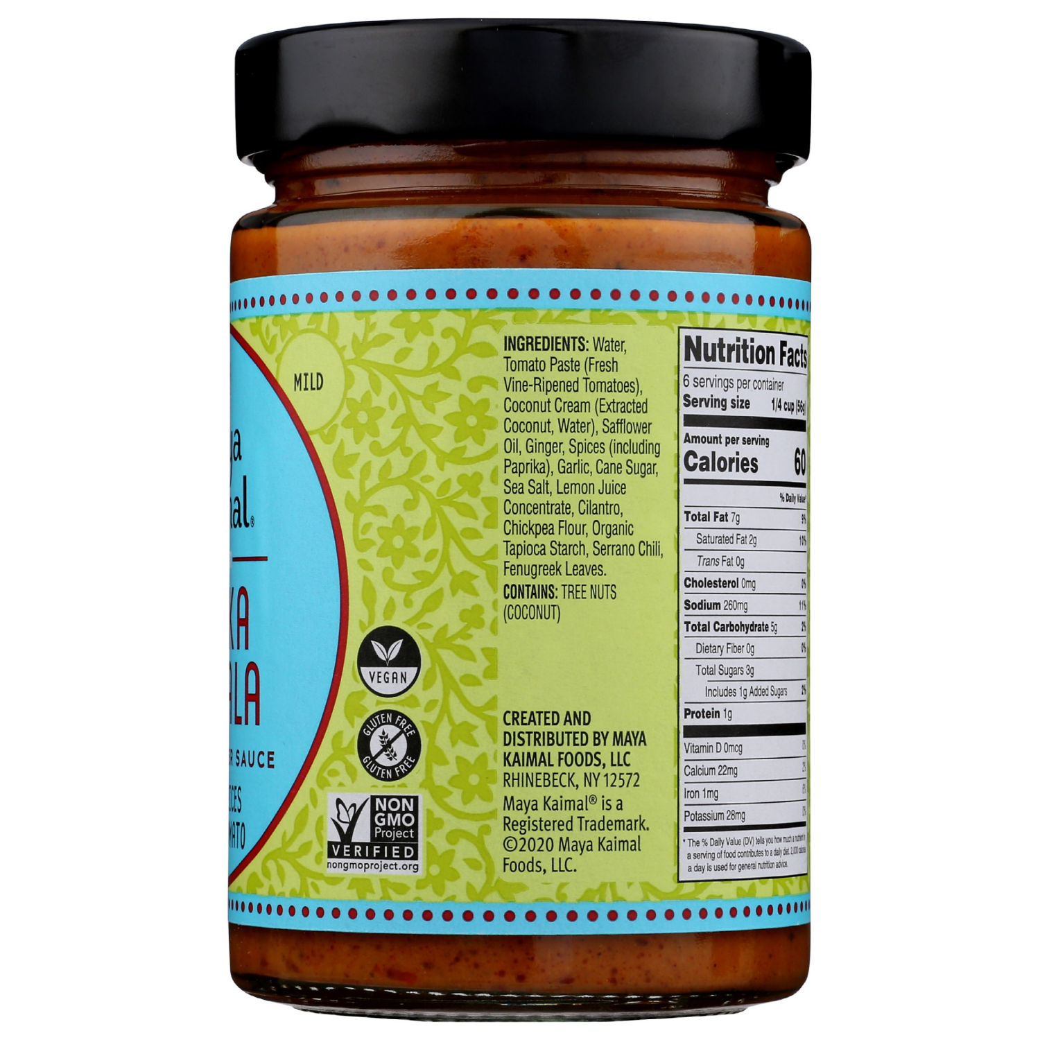 slide 2 of 3, Maya Kaimal Vegan Mild Tikka Masala Indian Simmer Sauce 12.5 oz, 12.5 oz