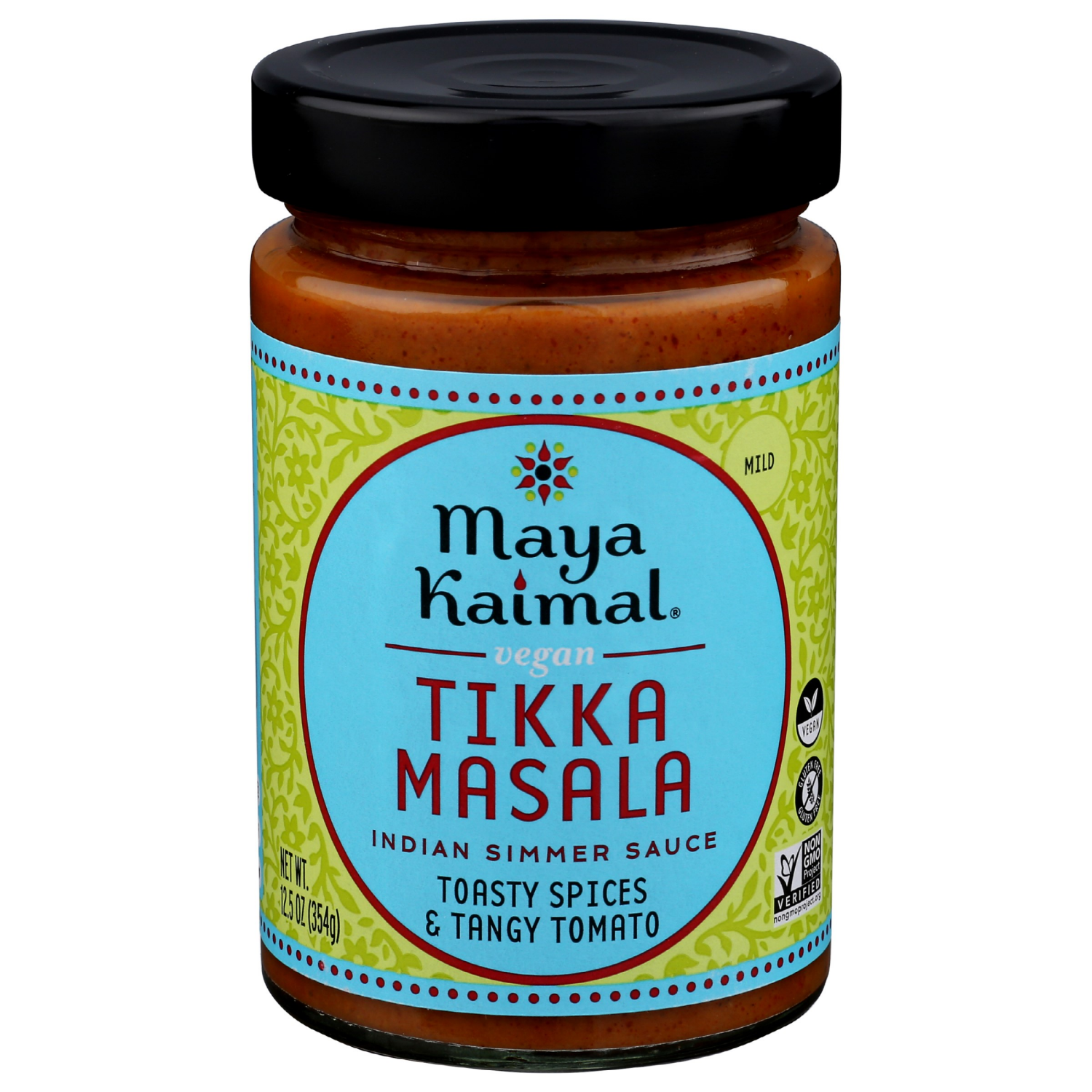 slide 1 of 3, Maya Kaimal Vegan Mild Tikka Masala Indian Simmer Sauce 12.5 oz, 12.5 oz