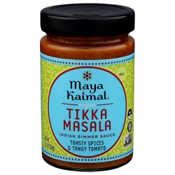 Maya Kaimal Vegan Mild Tikka Masala Indian Simmer Sauce 12.5 oz