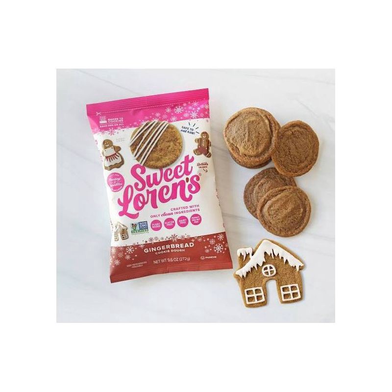 slide 3 of 8, Sweet Loren's Gingerbread Cookie Dough, 9.6oz, 12 ct
