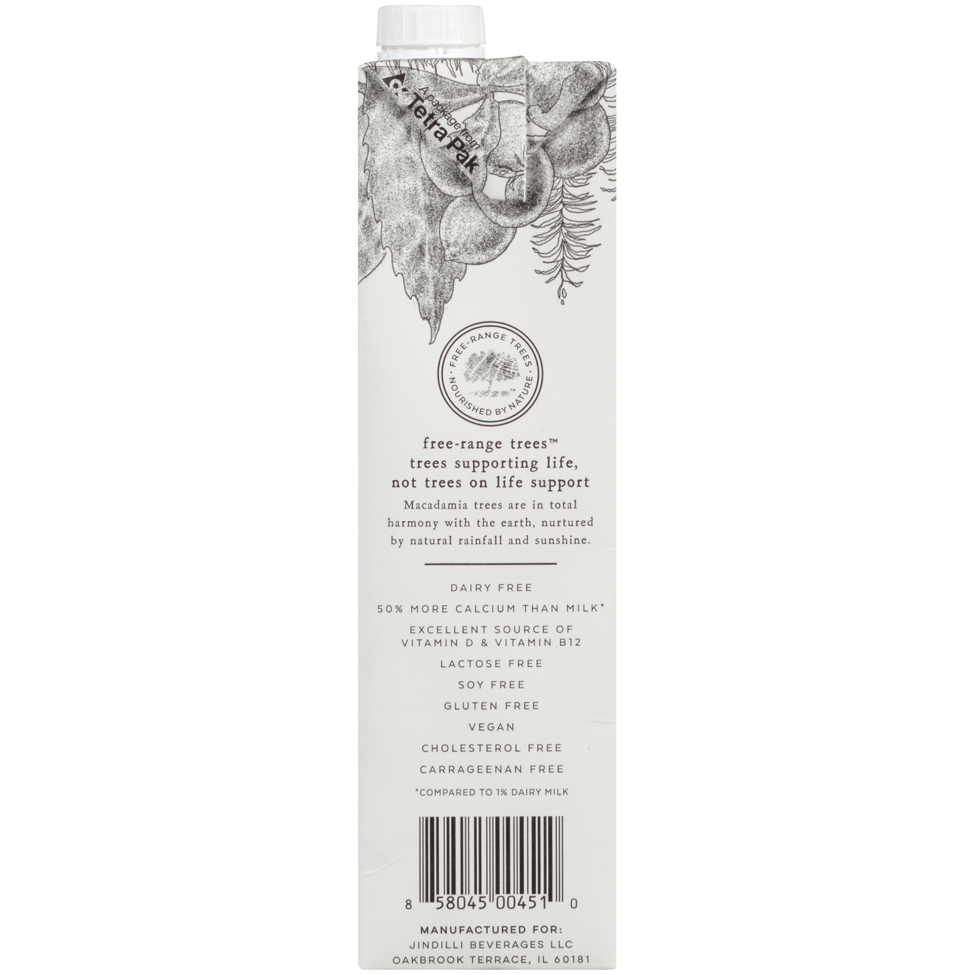 slide 5 of 6, Milkadamia Unsweetened Vanilla Macadamia Milk 32 fl oz, 32 fl oz