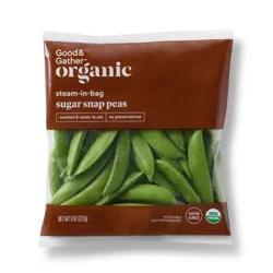 Fresh Organic Steam-in-Bag Sugar Snap Peas - 8oz - Good & Gather™