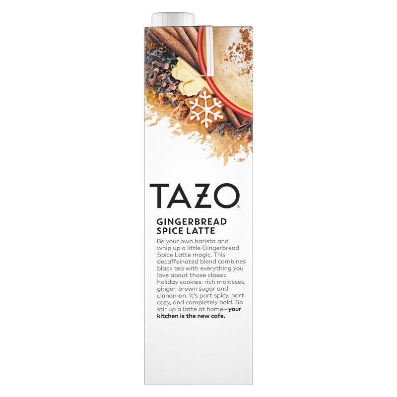 slide 6 of 6, Tazo Gingerbread Spice Latte Black Tea Concentrate - Decaf - 32 fl oz, 32 fl oz
