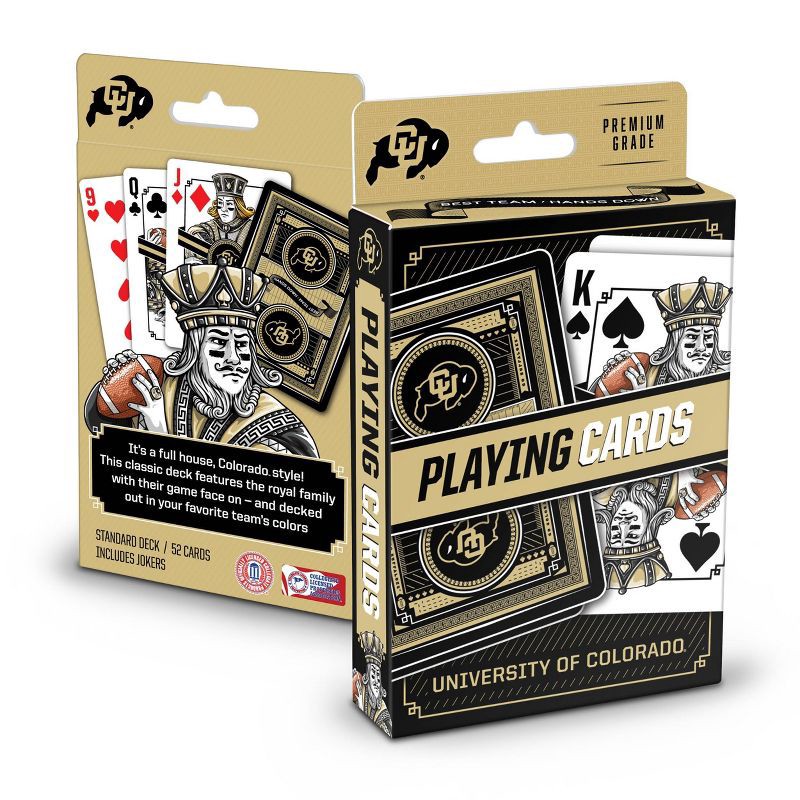 slide 1 of 5, NCAA Colorado Buffaloes Classic Series Playing Cards: Cardstock Paper, Age 10+, 1 ct