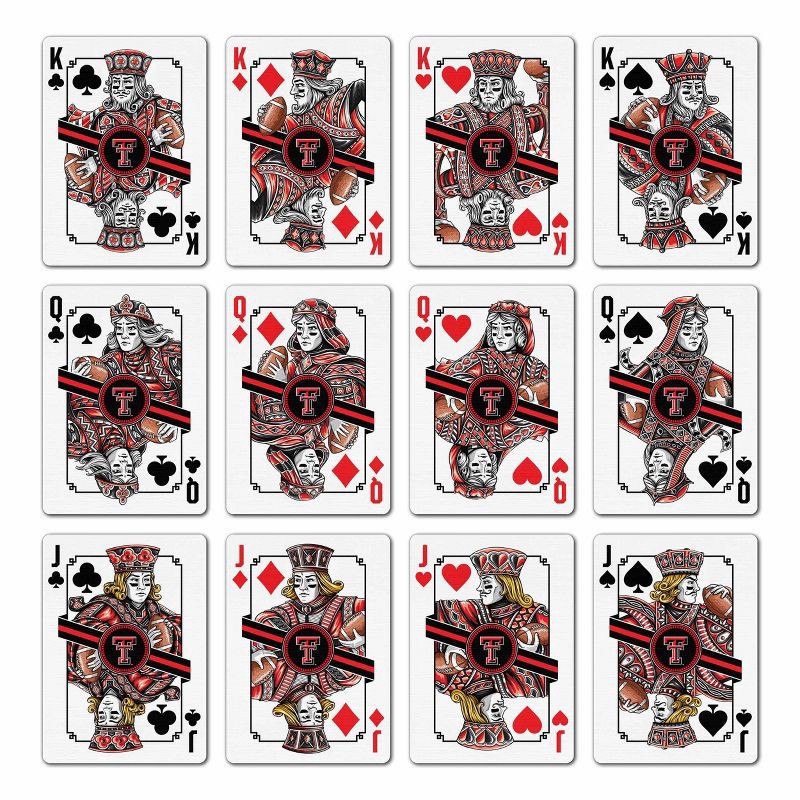 slide 2 of 5, NCAA Texas Tech Red Raiders Classic Series Playing Cards: Cardstock Paper, Ages 10+, 1 ct