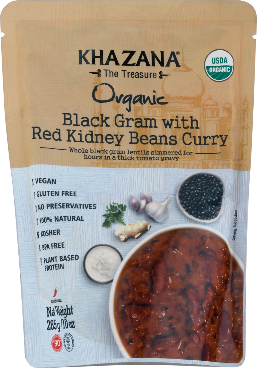 slide 7 of 9, Khazana Organic Black Gram Curry with Red Kidney Beans 10 oz, 10 oz