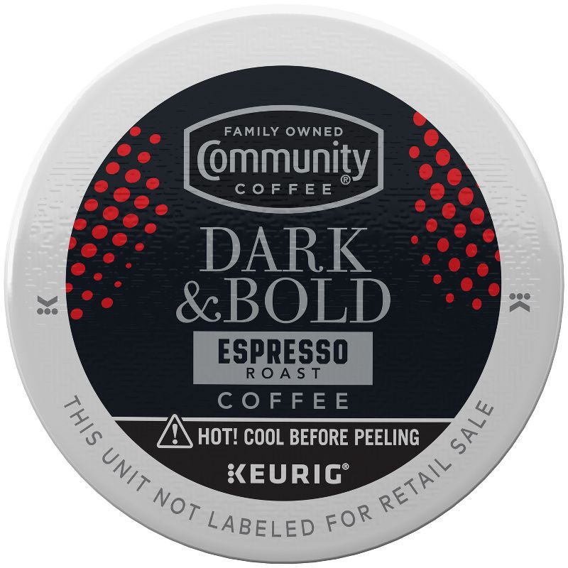 slide 3 of 5, Community Coffee Dark & Bold SS Pods Dark Roast - 24ct, 24 ct