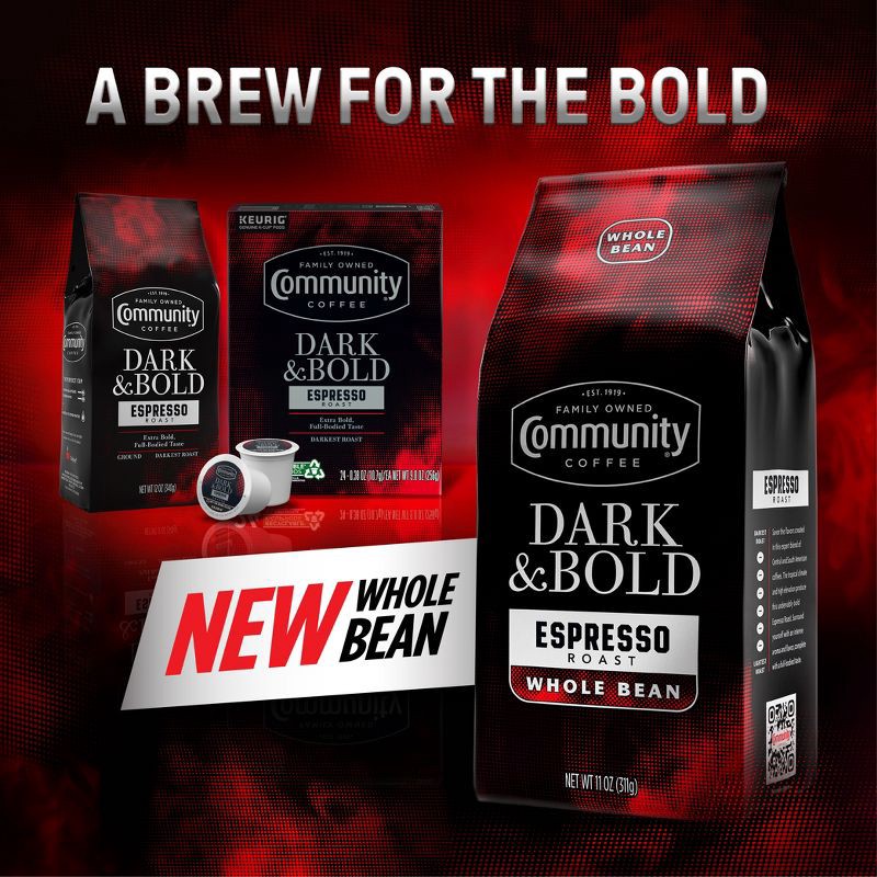 slide 4 of 5, Community Coffee Dark & Bold SS Pods Dark Roast - 24ct, 24 ct