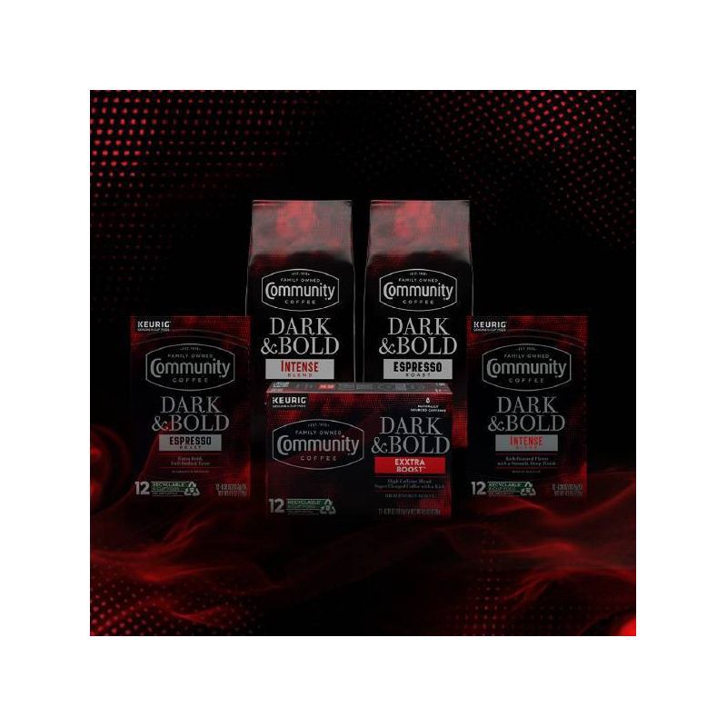 slide 5 of 5, Community Coffee Dark & Bold SS Pods Dark Roast - 24ct, 24 ct