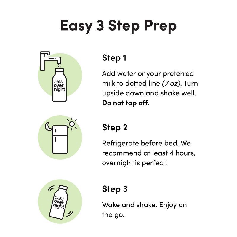 slide 5 of 10, Oats Overnight Shake Apple Cinnamon - 2.1oz, 2.1 oz