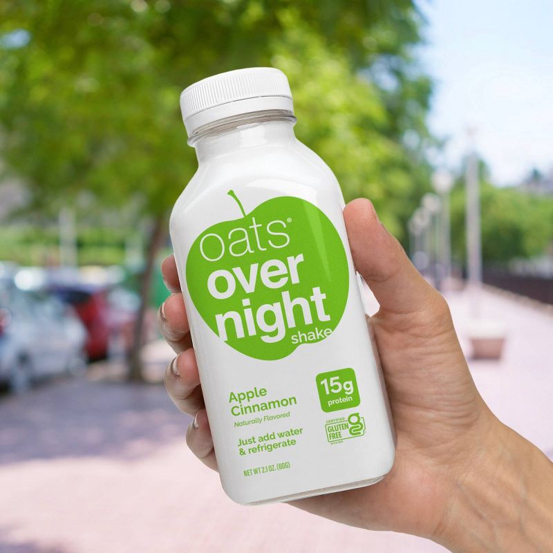 slide 8 of 10, Oats Overnight Shake Apple Cinnamon - 2.1oz, 2.1 oz