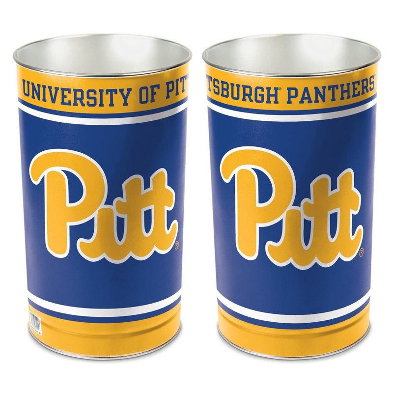 slide 1 of 3, NCAA Pitt Panthers Waste Basket, 1 ct