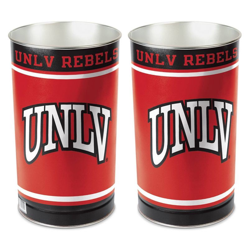 slide 1 of 3, NCAA UNLV Rebels Waste Basket, 1 ct