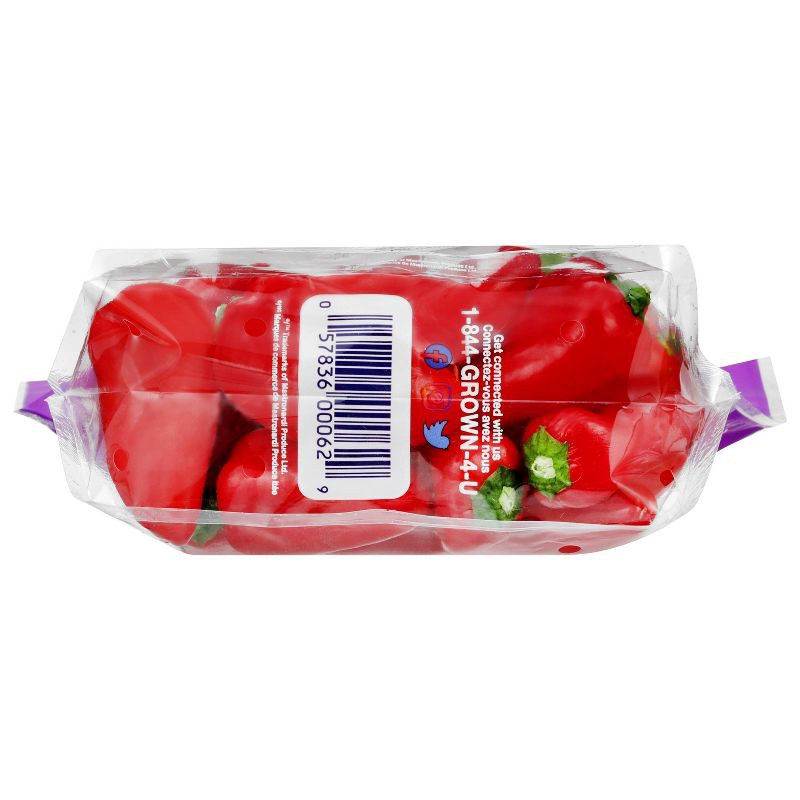 slide 5 of 6, SUNSET Fresh Lollipeppers Seedless Mini Peppers - 1lb, 1 lb