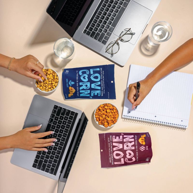 slide 5 of 9, Love Corn LOVE, CORN BBQ Crunchy Corn - 4oz, 4 oz