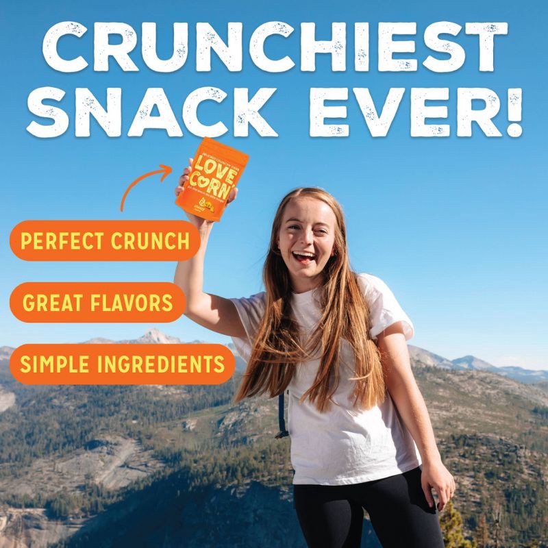 slide 5 of 10, Love Corn LOVE, CORN Cheezy Crunchy Corn - 4oz, 4 oz