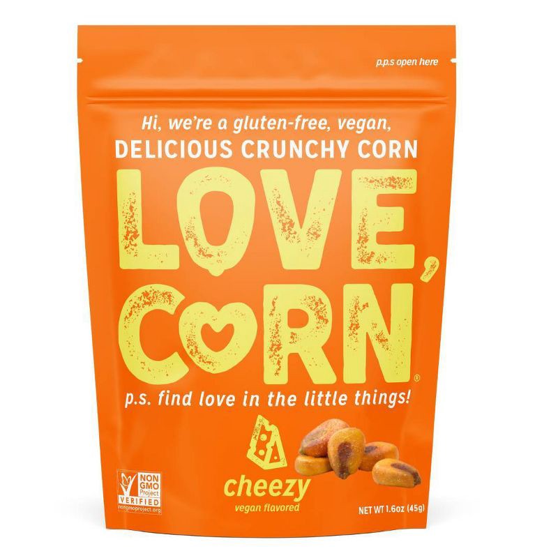 slide 1 of 1, LOVE CORN Cheezy - 1.6oz, 1.6 oz
