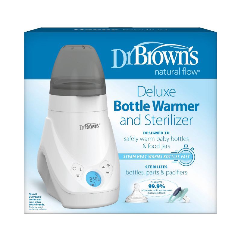 slide 2 of 20, Dr. Brown's Deluxe Baby Bottle Warmer & Sterilizer - White, 1 ct