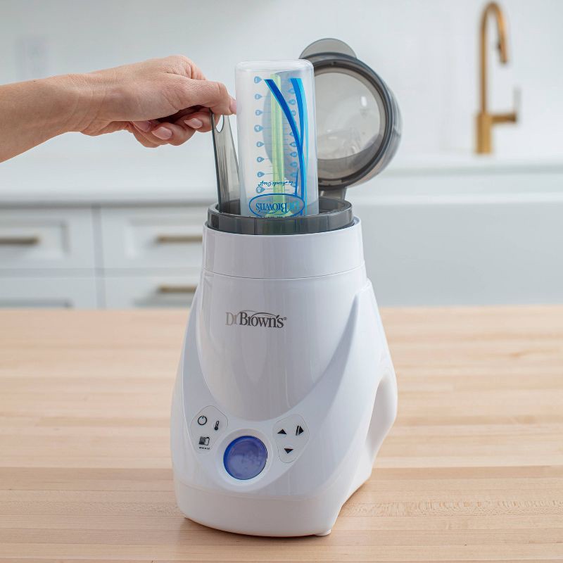 slide 12 of 20, Dr. Brown's Deluxe Baby Bottle Warmer & Sterilizer - White, 1 ct