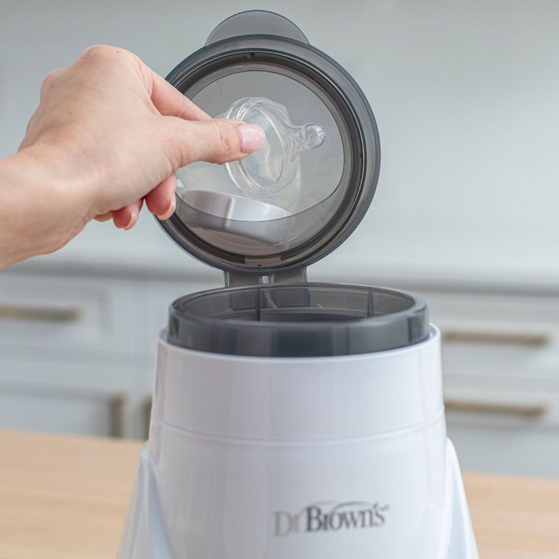 slide 13 of 20, Dr. Brown's Deluxe Baby Bottle Warmer & Sterilizer - White, 1 ct