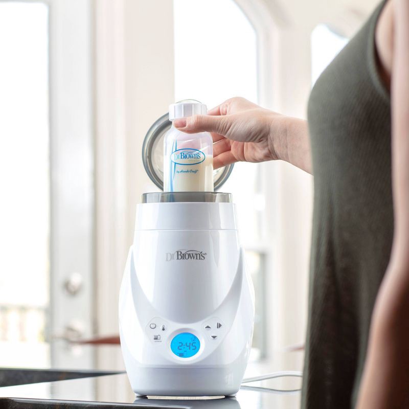 slide 15 of 20, Dr. Brown's Deluxe Baby Bottle Warmer & Sterilizer - White, 1 ct
