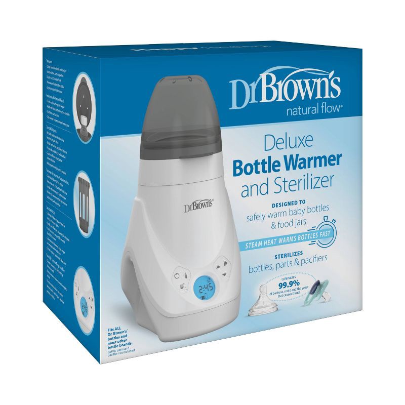 slide 18 of 20, Dr. Brown's Deluxe Baby Bottle Warmer & Sterilizer - White, 1 ct
