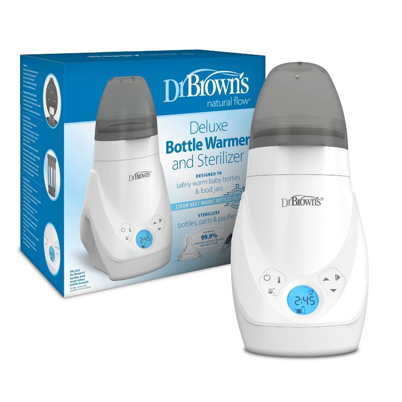 slide 19 of 20, Dr. Brown's Deluxe Baby Bottle Warmer & Sterilizer - White, 1 ct