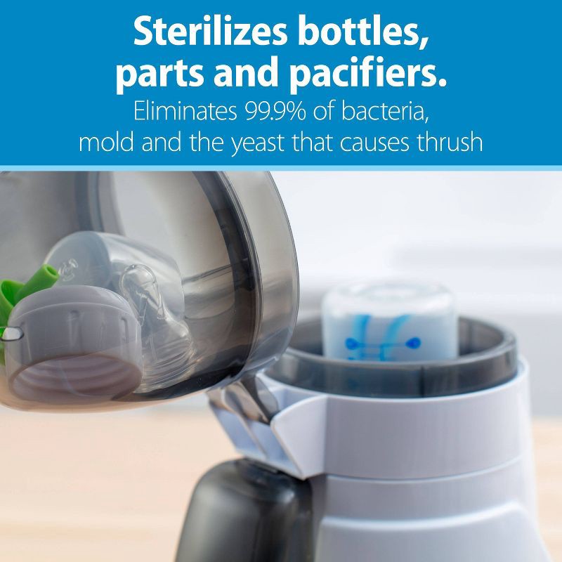 slide 6 of 20, Dr. Brown's Deluxe Baby Bottle Warmer & Sterilizer - White, 1 ct