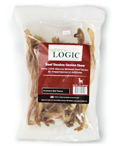 slide 1 of 1, Nature's Logic Beef Tendon Chews, 1 lb