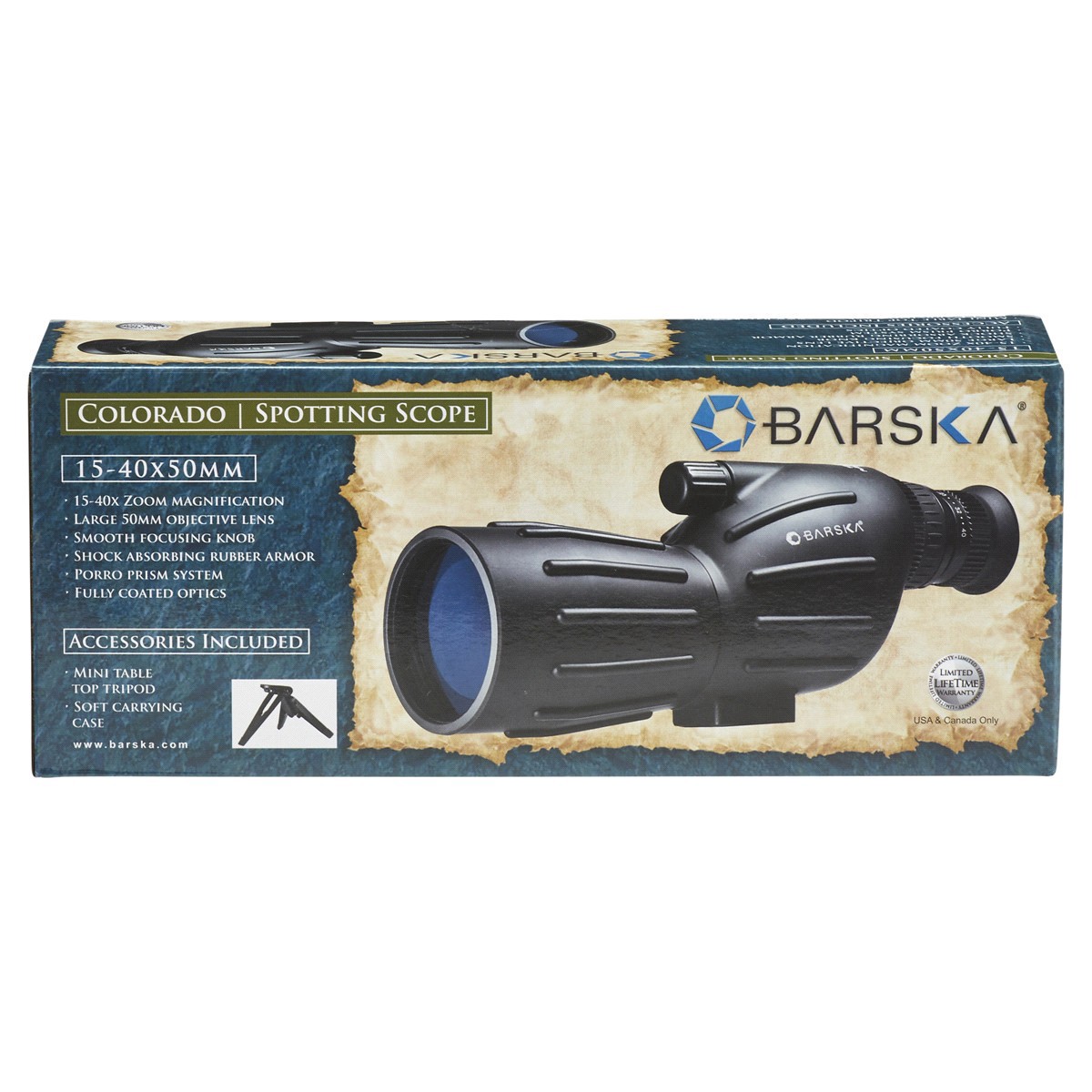 slide 1 of 1, Barska Straight Compact Spotting Scope 15-40 x 50, 1 ct