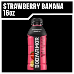 BODYARMOR Strawberry Banana Electrolyte Sports Drink, 16 fl oz Bottle